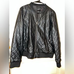 Forever 21 quilted bomber jacket